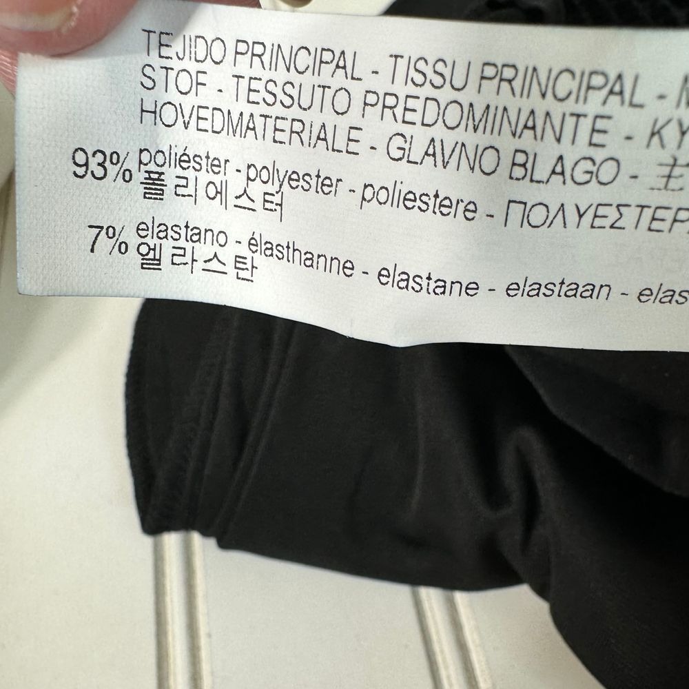 Zara Basic Jogger Women's Black Small‎ Stripe Crushed Velvet Stripe Joggers - Picture 11 of 13